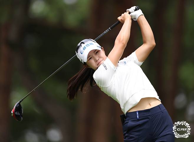 직전 대회인 맥콜 모나 용평오픈 우승자 고지우. 사진 | KLPGA