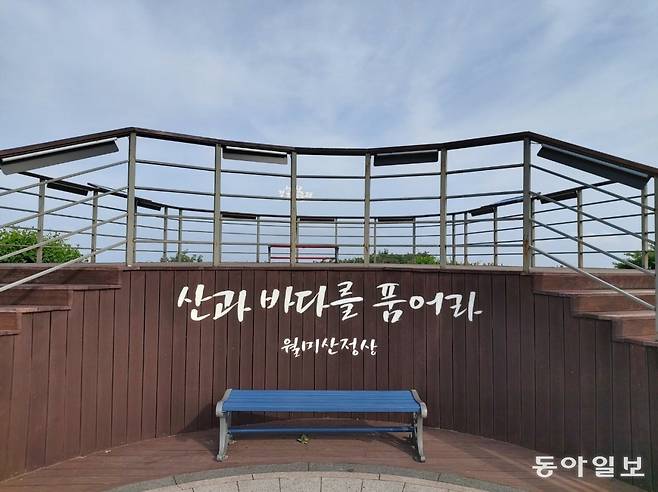 인천 시민들의 휴식 공간으로 돌아온 월미산 정상.  작은 안내판만이 이곳이 인천상륙작전 당시 핵심 고지였음을 알게 한다. 구자룡 화정평화재단 21세기평화연구소장