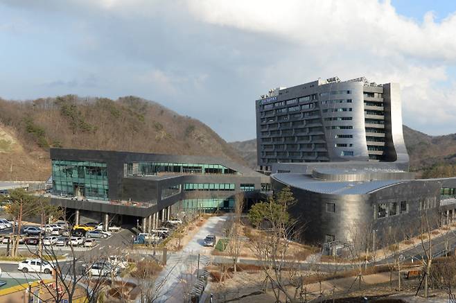 경북 경주에 있는 한국수력원자력 본사 전경. 한수원 제공 