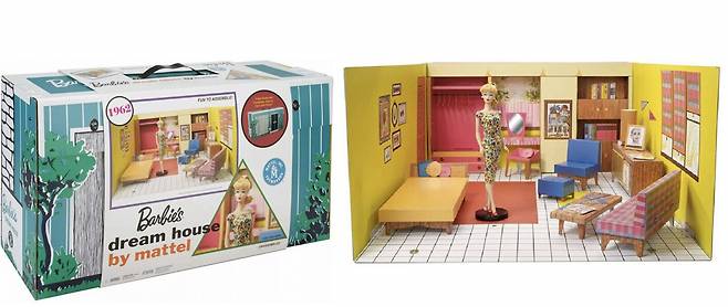 바비의 첫번째 집. 1962년 '드림하우스' [마텔 사이트 갈무리]