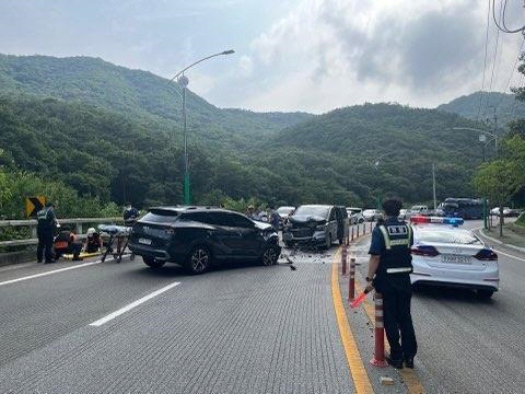 사고 현장[경상남도소방본부 제공]