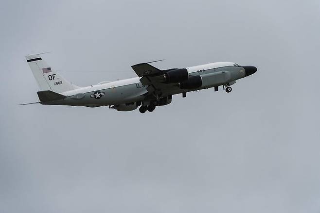 미 공군 정찰기 RC-135S 코브라볼 / 사진=연합뉴스