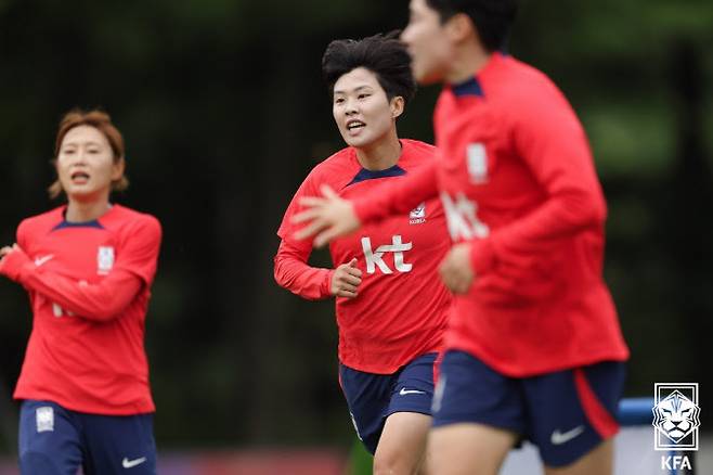 지소연(수원FC)이 이번 월드컵에서 이변의 주인공이 되겠다고 다짐했다. 사진=대한축구협회