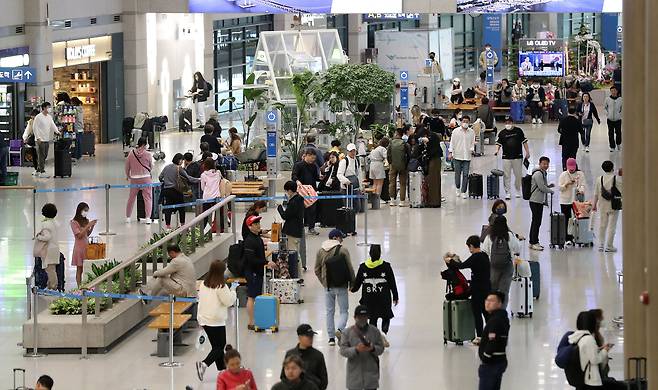 인천국제공항 입국장 모습. /뉴스1