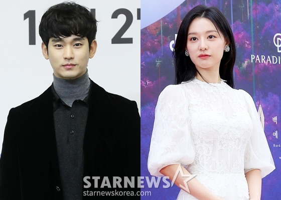 tvN 드라마 '눈물의 여왕'의 주연 김수현, 김지원./사진=김창현 기자 chmt@