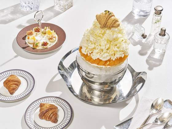 Bingsu Secret is a sizeable croissant bingsu that is served in Sofitel, Songpa District, southern Seoul. [SOFITEL]