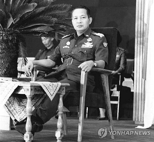 1967년 집권 당시 수하르토 전 대통령.