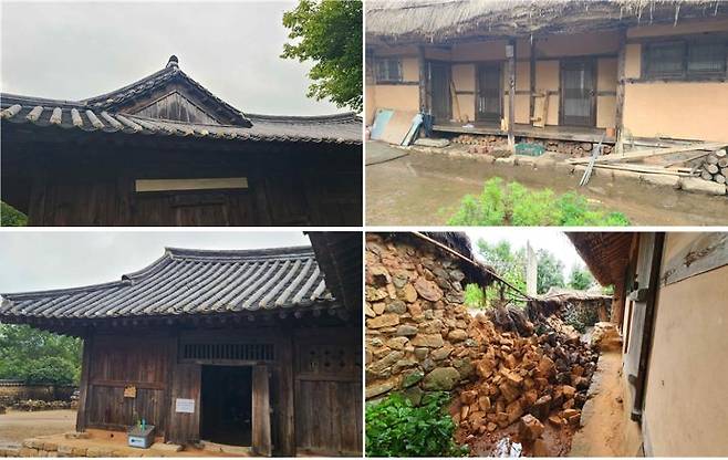 사적 '순천 낙안읍성'의 피해 현황 [문화재청 제공. 재판매 및 DB 금지]