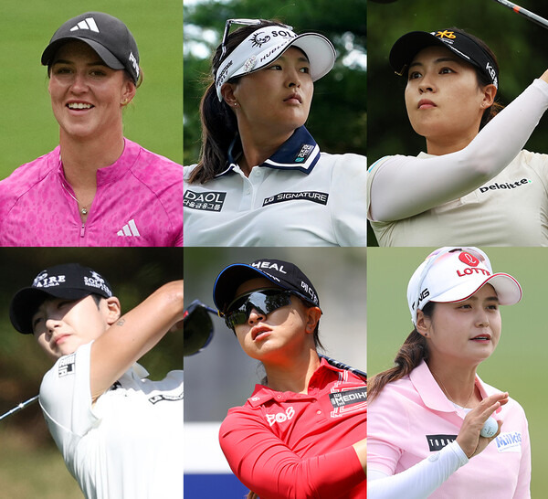 2023년 미국여자프로골프(LPGA) 투어 다나 오픈에 출전한 린 그랜트, 고진영, 전인지, 김세영(사진제공=Getty Images_LPGA). 박성현, 최혜진 프로(사진제공=KLPGA).