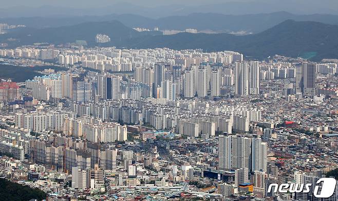 대구의 소비 순유입이 전국에서 다섯번째로 많은 것으로 나타났다. 사진은 대구 도심 전경.(사진은 기사 내용과 무관함) ⓒ News1 DB