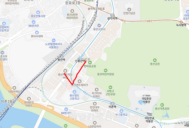 용산호반써밋에이디션 위치