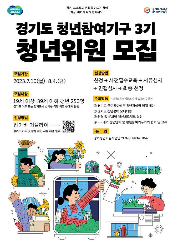 경기도청년참여기구 참여자 모집(사진=경기도 제공) *재판매 및 DB 금지