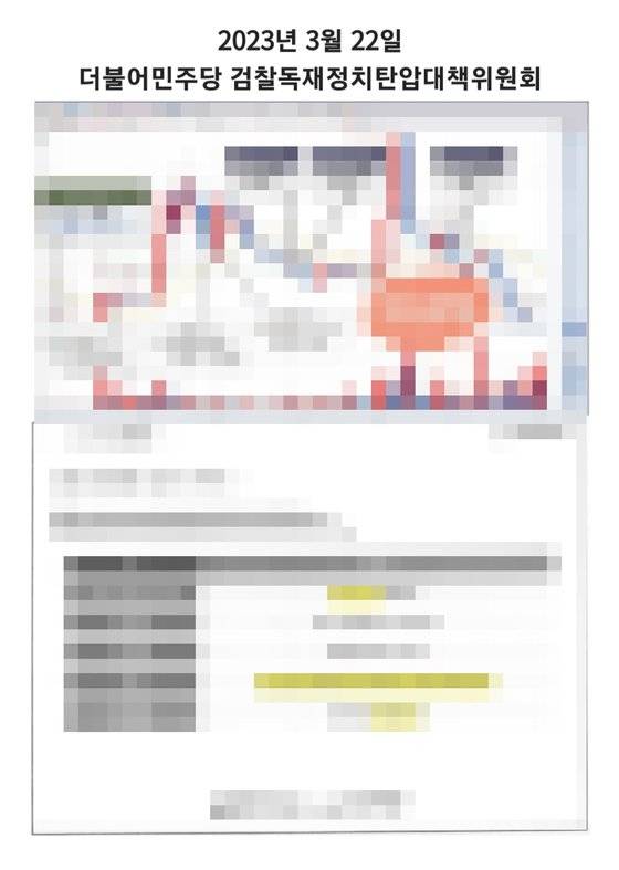 더불어민주당 검찰독재정치탄압대책위원회가 지난달 22일 기자회견하면서 공개한 쌍방울그룹 계열사 나노스의 IR자료. 현재 이화영 전 경기도 평화부지사의 외국환거래법 위반 등에 대한 수사 자료다. 민주당 홈페이지 화면 캡처