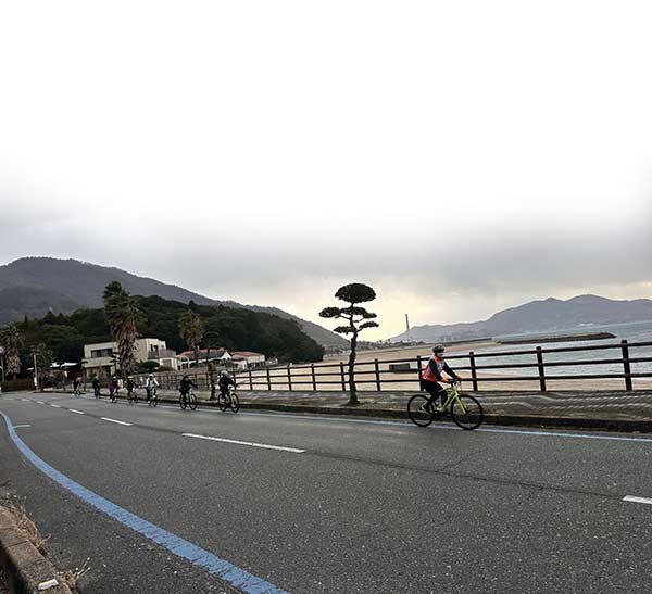 시마나미 카이도를 라이딩하는 자전거는 평범한 일반 자전거가 대부분이다.