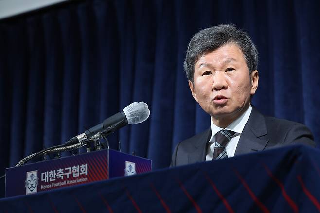 ▲ 정몽규 회장은 소통을 강조하며 홍보 등 언로 구축에 열을 올렸다. ⓒ연합뉴스