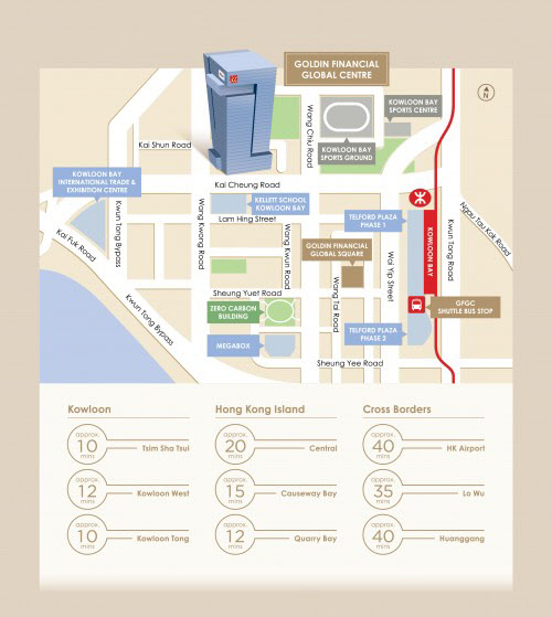 홍콩 골딘파이낸셜글로벌센터(GFGC) 빌딩 위치도 (자료=골딘파이낸셜글로벌센터 홈페이지)