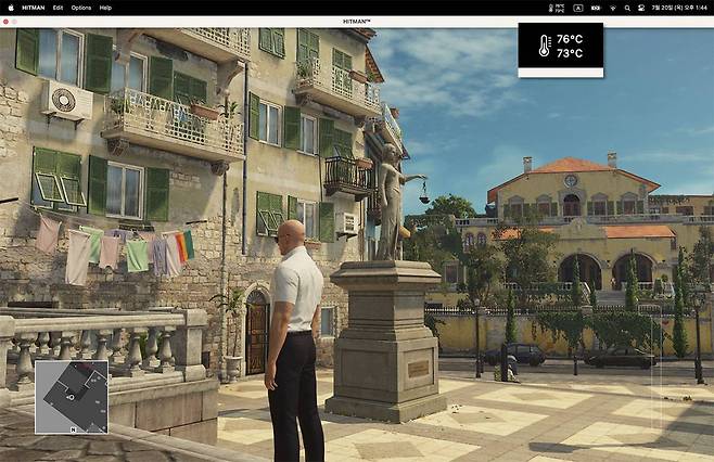 실제로 게임을 돌려본 결과, 최대 109도까지 올랐지만 일반적으로는 70~80도 사이를 오르내렸다. 출처=IT동아