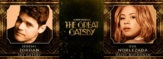 Broadway stars Jeremy Jordan, left, and Eva Noblezada have been cast in the upcoming new musical "The Great Gatsby" produced by a Korean musical production company OD Company. [OD COMPANY]