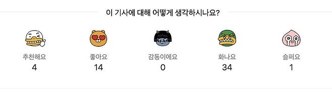 이 기사에 대해 어떻게 생각하시나요? [다음 뉴스 댓글 창 갈무리]