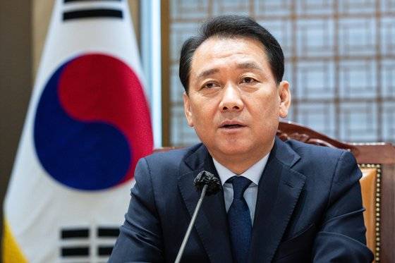 이광재 국회 사무총장이 16일 서울 여의도 국회에서 열린 국회 신년 핵심추진업무 기자간담회에서 모두 발언을 하고 있다. 뉴스1