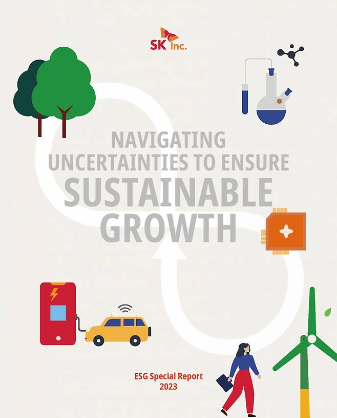 Cover page of SK Inc.'s ESG Special Report (SK Inc.)