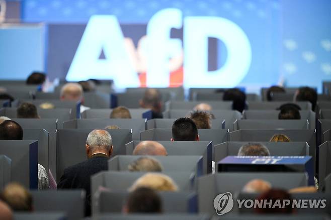 AfD 당대회 [로이터 연합뉴스 자료사진. 재판매 및 DB 금지]