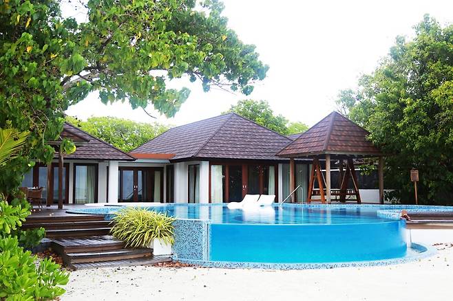 해변으로 바로 연결되는 선셋비치빌라&nbsp;(사진. 김관수)