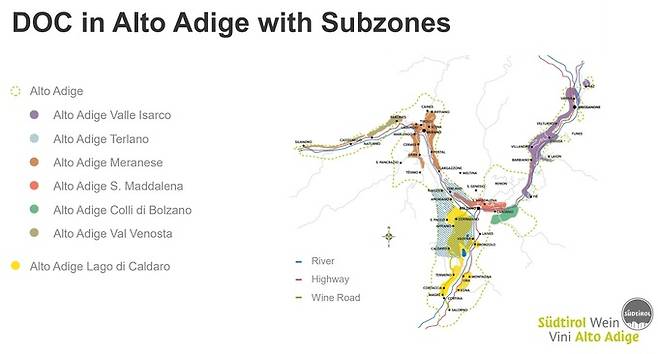 알토 아디제 DOC.&nbsp; &nbsp; &nbsp; 알토아디제와인협회
