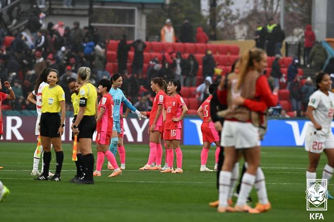 2연패로 전패 탈락 위기에 놓인 대한민국 여자 축구대표팀이 오는 3일 세계 랭킹 2위 독일과 격돌한다. 사진=대한축구협회