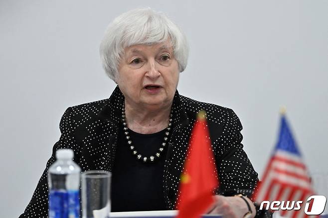 재닛 옐런 미국 재무장관. 2023.7.21 ⓒ AFP=뉴스1 ⓒ News1 우동명 기자