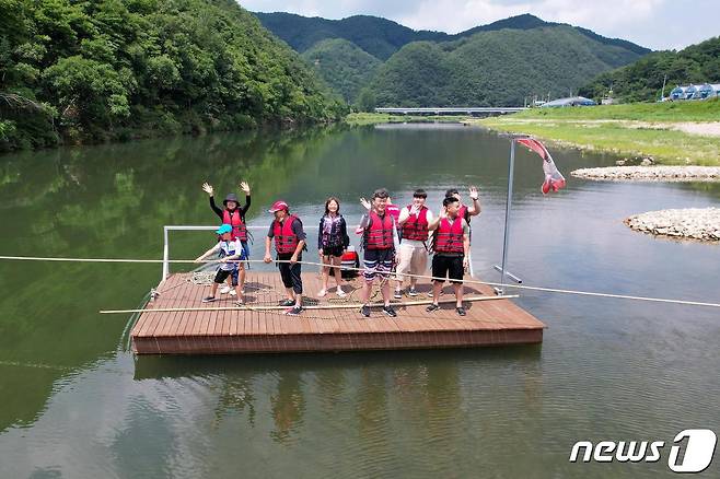 전북 진안군에서 마을축제가 열리고 있다. 사진은 용담면 감동마을 앞 냇가.2023.8.3/뉴스1