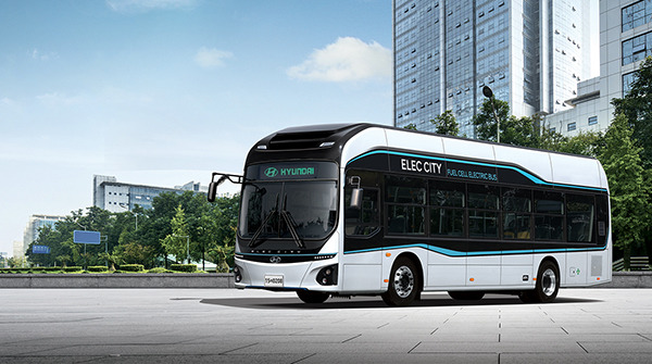 Hyundai Motor Co.’s hydrogen bus, Elec City. [Courtesy of Hyundai Motor]