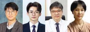 이재영(왼쪽부터) GIST 교수, 이민규 GIST 박사과정생, 안영근 전남대병원 교수, 김용숙 교수 [GIST 제공]