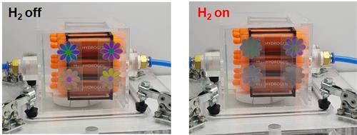 KIST, 수소가스 누출 색 변화로 확인할 수 있는 센서 기술 개발 [KIST 제공. 재판매 및 DB 금지]