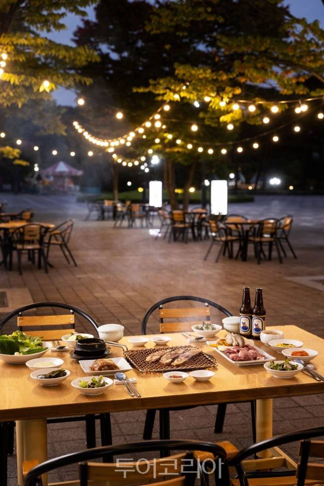 오크밸리 리조트 프리미엄 야외 바비큐 그릴 앤 시즐