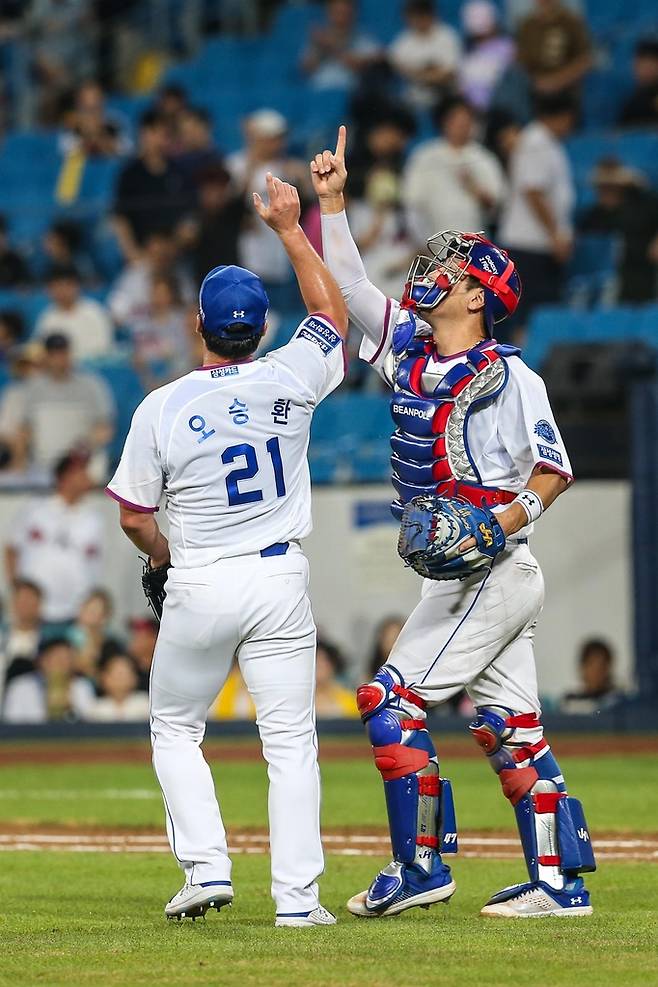 팀 승리를 지키고 세리머니하는 오승환 [삼성 라이온즈 제공. 재판매 및 DB 금지]