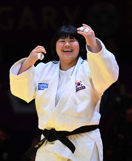 2023 국제유도연맹(IJF) 헝가리 마스터스 여자 +78㎏급 동메달 김하윤.IJF 제공