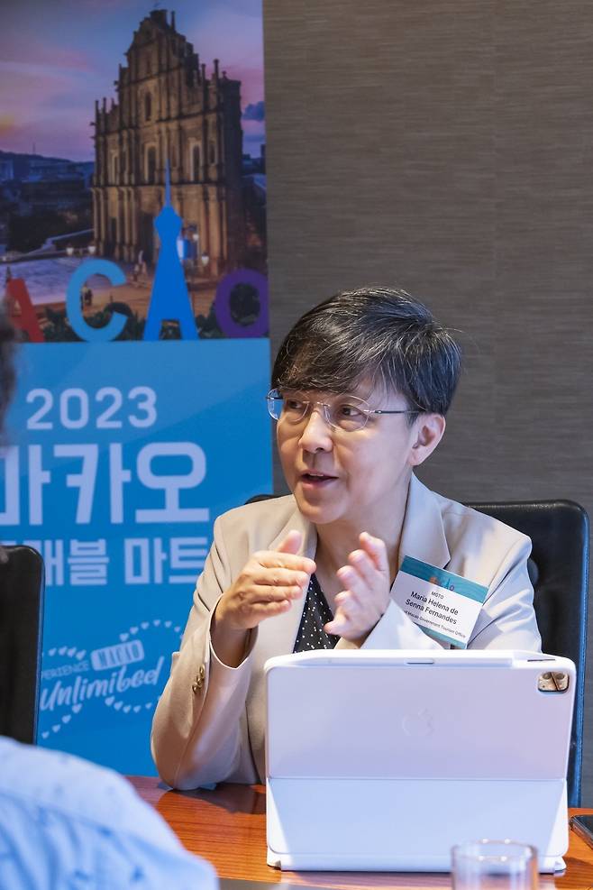 마리아 헬레나 드 세나 페르난데스 마카오관광청장.