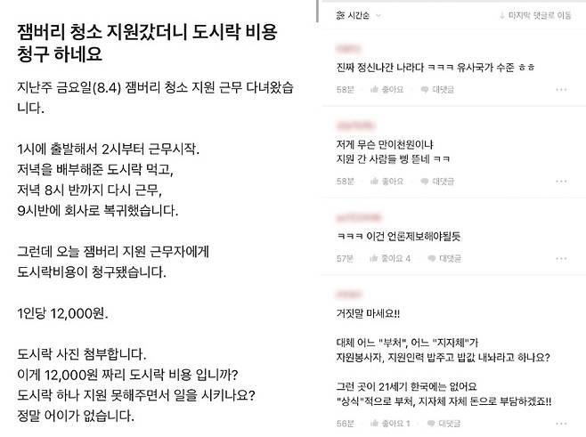 직장인 익명 커뮤니티 캡처