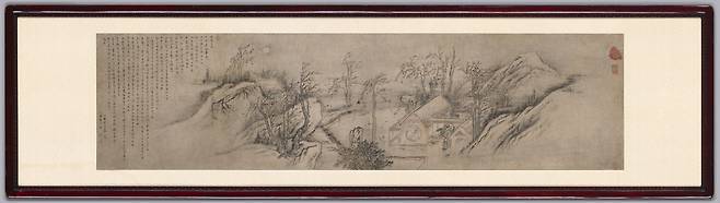 추성부도(김홍도,조선 1805년,종이에 엷은 색,55.8x214.7cm,보물)
