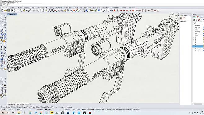 신 작가가 디자인한 메가사이즈 무장류