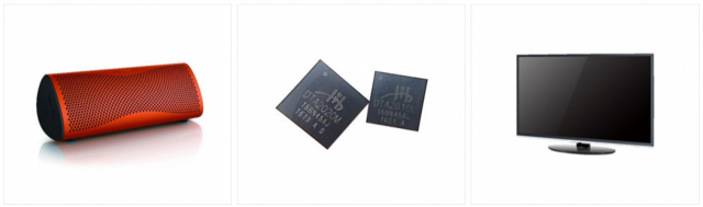 웰랑이 생산한 오디오앰프 IC가 쓰이는 제품들.사진제공=웰랑