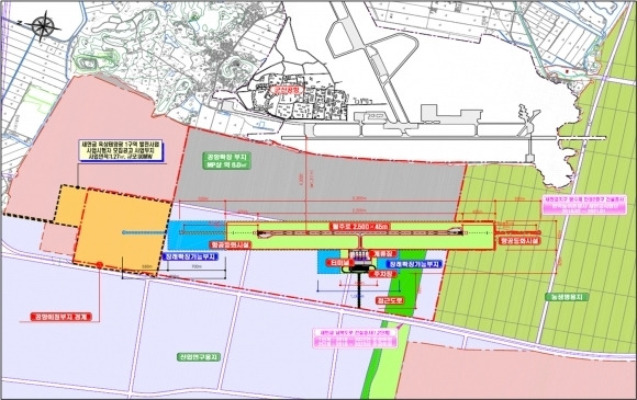 새만금국제공항 위치도