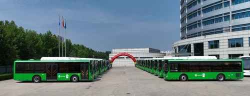 The Delivery Ceremony of the First Batch of 1,000 Zhongtong Buses Ordered by Kyrgyzstan