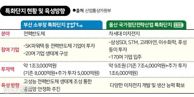 특화단지 현황 및 육성방향. 그래픽=신동준 기자