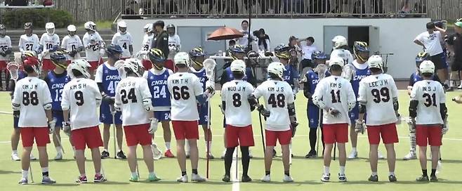 충남삼성고등학교에서 개최된 라크로스 대회. 사진출처ㅣ충남삼성고등학교 스포츠 중계 동아리