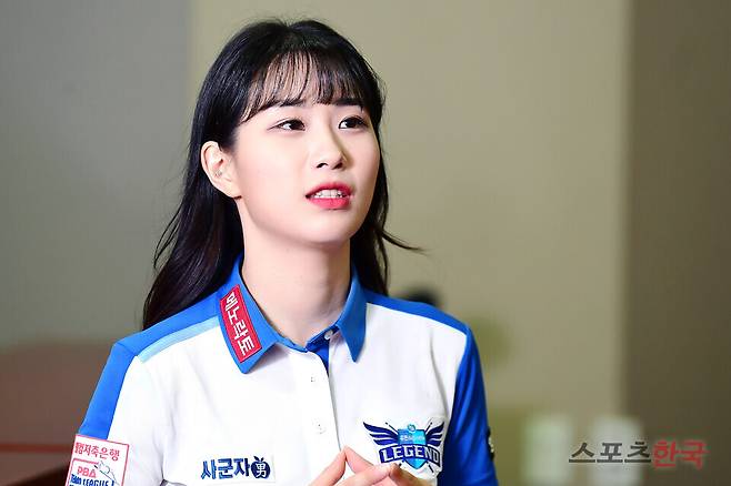 프로당구 선수 전애린이 스포츠한국과 인터뷰를 하고 있다. ⓒ이혜영 기자 lhy@hankooki.com