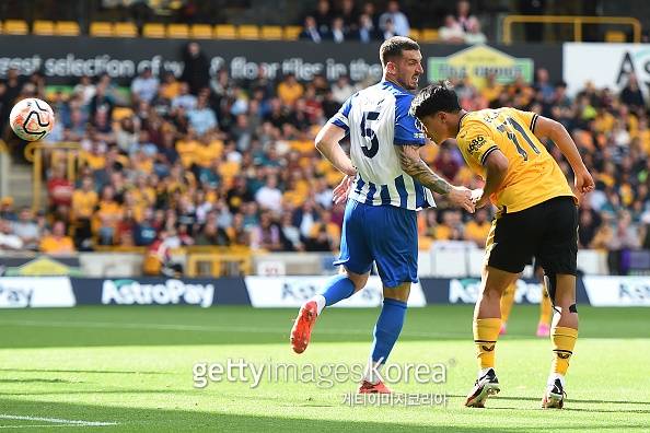 황희찬의 브라이턴전 득점 장면.(사진=게티이미지)