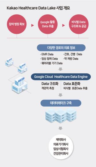 카카오헬스케어 '데이터레이크' 사업 개요. [그래픽=코메디닷컴 DB]
