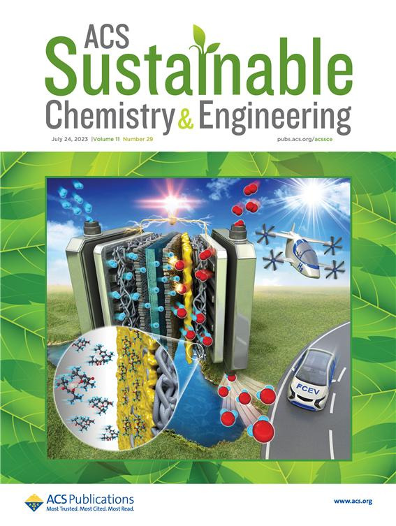 국제학술지 ‘ACS Sustainable Chemistry & Engineering’ 최신호에 실린 심 교수 연구팀의 표지 논문. 고려대 제공.br /  